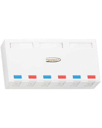 NMC-MB6P-ST-WT. Корпус настенной розетки. NIKOMAX в Стерлитамаке