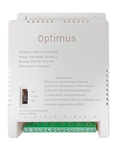 1250-8C. Источник вторичного электропитания импульсный (IP56). Optimus в Стерлитамаке