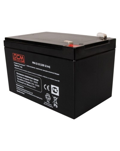 PM-12-12. Аккумулятор герметичный свинцово-кислотный. POWERCOM в Стерлитамаке