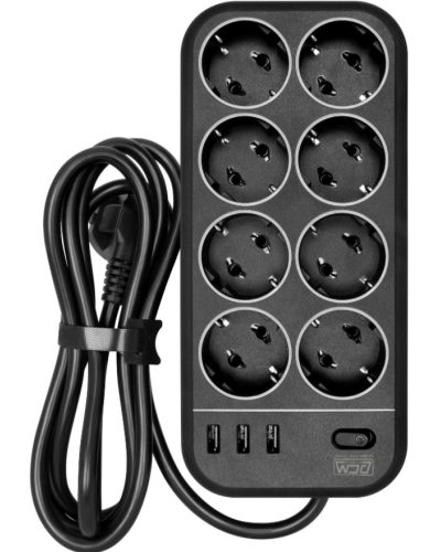 SP-08 USB03AB 1,8 M. Сетевой фильтр. POWERCOM в Стерлитамаке