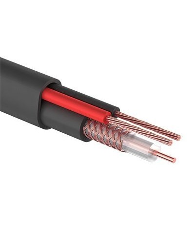 КВК-П-2+2x0,75 мм² (Cu/CCA) черный PROconnect (01-4109). Кабель комбинированный для систем видеонаблюдения. PROCONNECT в Стерлитамаке