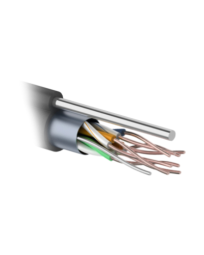 F/UTP 4PR 24AWG CAT5e 305м OUTDOOR+ТРОС*1. PROCONNECT (01-0155). Кабель «витая пара» (LAN) для структурированных систем связи. PROCONNECT в Стерлитамаке