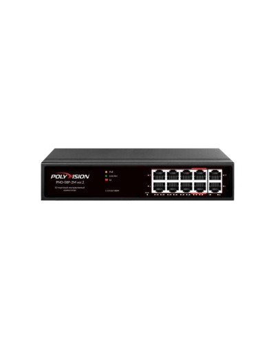 PND-08P-2M v.2. Коммутатор 10-портовый с функцией PoE. Polyvision в Стерлитамаке
