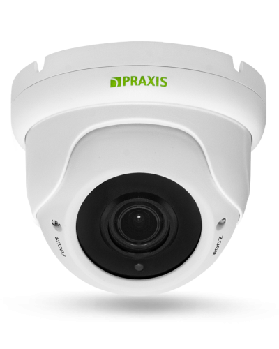 PP-7141IP 2.8-12 AUDIO. Видеокамера IP купольная. Praxis в Стерлитамаке