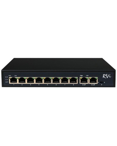 RVi-1NS08F-2T (1G). Коммутатор с питанием по PoE. RVi в Стерлитамаке