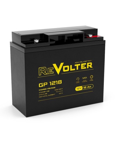 Revolter GP 1218. Аккумулятор автомобильный герметичный свинцово-кислотный. Revolter в Стерлитамаке