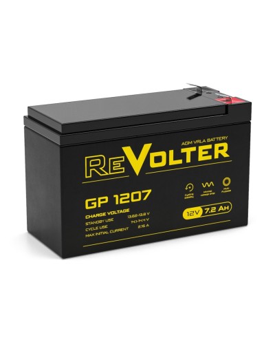 Revolter GP 1207. Аккумулятор автомобильный герметичный свинцово-кислотный. Revolter в Стерлитамаке