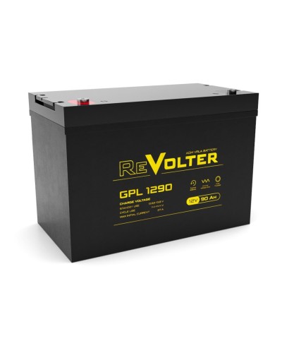 Revolter GPL 1290. Аккумулятор автомобильный герметичный свинцово-кислотный. Revolter в Стерлитамаке