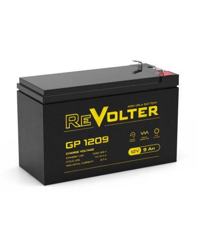 Revolter GP 1209. Аккумулятор автомобильный герметичный свинцово-кислотный. Revolter в Стерлитамаке