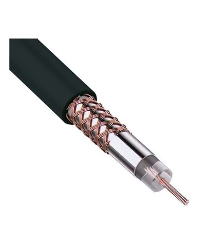 RG-58 A/U, 50 Ом, Cu/Al/Cu, 64%, 100 м, черный (01-2003). Кабель коаксиальный радиочастотный. Rexant в Стерлитамаке