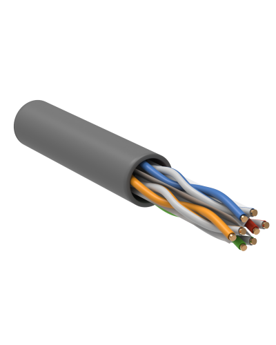 U/UTP, CAT 6, ZH нг(А)-HF, 4PR, 23AWG, INDOOR, SOLID, серый, 305 м, REXANT (01-0067). Кабель «витая пара» (LAN) для структурированных систем связи. Rexant в Стерлитамаке