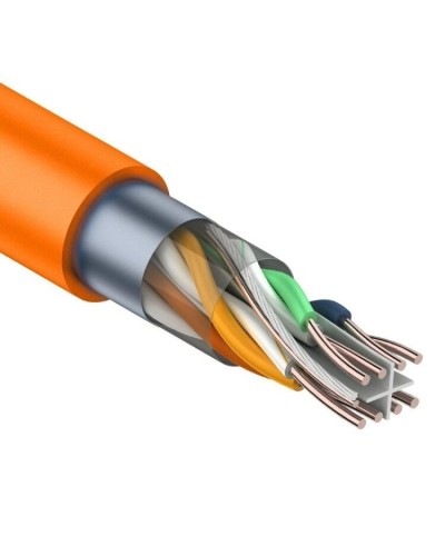 F/UTP, CAT 6, ZH нг(А)-HF, 4PR, 23AWG, INDOOR, SOLID, оранжевый, 305 м, REXANT (01-0151). Кабель «витая пара» (LAN) для структурированных систем связи. Rexant в Стерлитамаке