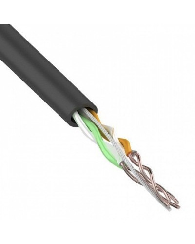 U/UTP, CAT 5e, PE, 2PR, 24AWG, OUTDOOR, SOLID, черный, 305м, REXANT (01-0025). Кабель «витая пара» (LAN) для структурированных систем связи. Rexant в Стерлитамаке