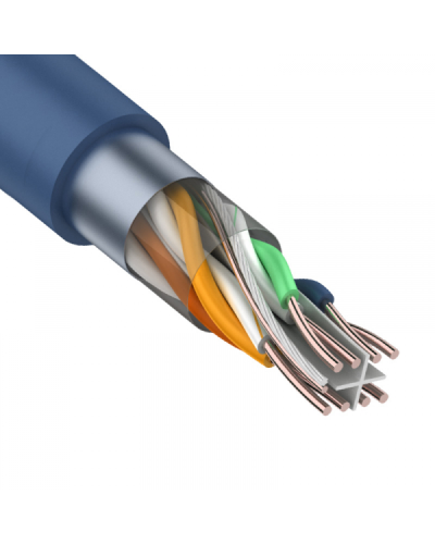 F/UTP, CAT 6, PVC, 4PR, 23AWG, INDOOR, SOLID, синий, 305 м, REXANT (01-0147). Кабель «витая пара» (LAN) для структурированных систем связи. Rexant в Стерлитамаке