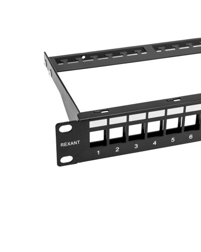Панель коммутационная наборная 19", 1U, 24 порта, UTP REXANT PRO (02-0053): Патч-панель 19" в Стерлитамаке