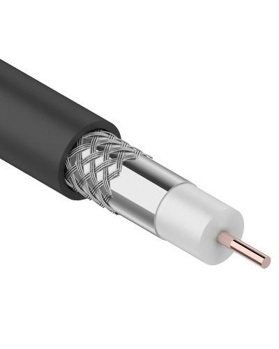 RG-6U, 75 Ом, CCS/Al/Al, 64%, 100 м OUTDOOR. REXANT (01-2202). Кабель коаксиальный радиочастотный. Rexant в Стерлитамаке