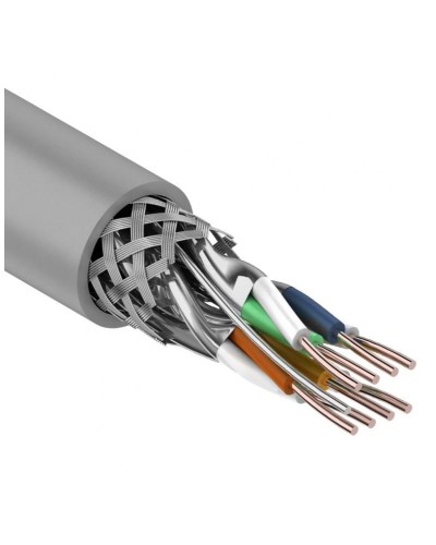 S/FTP, CAT 7, PVC, 4PR, 23AWG, INDOOR, SOLID, серый, 305 м, REXANT (01-0542). Кабель «витая пара» (LAN) для структурированных систем связи. Rexant в Стерлитамаке