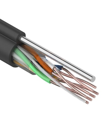 U/UTP 4PR 24AWG CAT5e 305м OUTDOOR+ТРОС*1 REXANT (01-0046). Кабель «витая пара» (LAN) для структурированных систем связи. Rexant в Стерлитамаке
