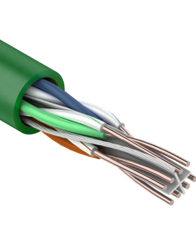 U/UTP, CAT 6, нг(А)-LSLTx, 4х2х0,575мм, 23AWG, INDOOR, SOLID, зеленый, 305м REXANT (01-0071). Кабель «витая пара» (LAN) для структурированных систем связи. Rexant в Стерлитамаке