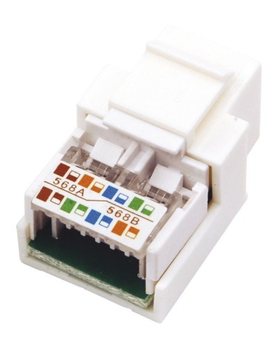 Модуль Keystone Jack RJ-45(8P8C), UTP, CAT 5e, тип 180 градусов, белый REXANT (03-1011). Модуль Keystone Jack. Rexant в Стерлитамаке