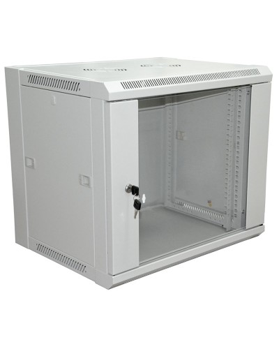 Шкаф телекоммуникационный 19 настенный 18U 600×600×964 мм (ШxГxВ) - передняя дверь стекло, боковые стенки съемные (разобранный) RAL 7035 (04-2224). Шкаф телекоммуникационный 19 настенный 18U. Rexant в Стерлитамаке