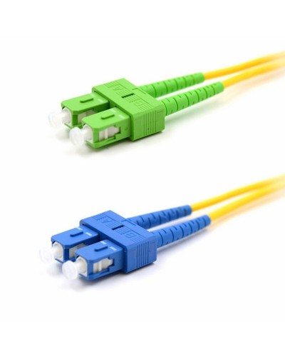 Патч-корд оптический переходной (SM), 9/125 (OS2), SC/APC-SC/UPC, (Duplex), PVC, 2м REXANT (50-2059): Патч-корд оптический в Стерлитамаке