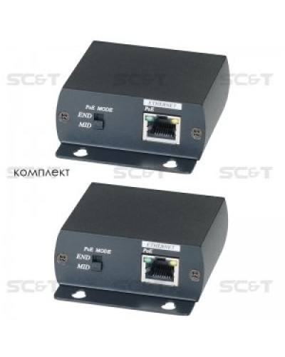 IP01P. Удлинитель Ethernet с PoE. SC&T в Стерлитамаке