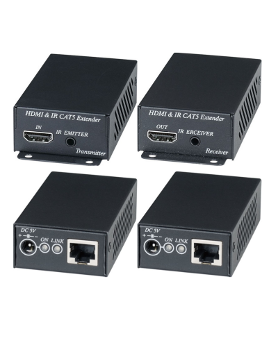 HE02EI. Комплект для передачи HDMI-сигнала с ИК-повторителем. SC&T в Стерлитамаке