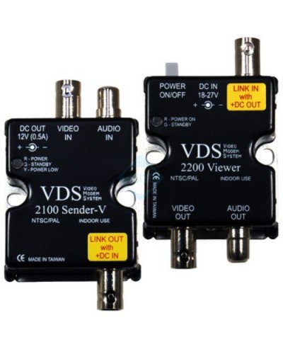 VDS 2100/2200. Удлинитель видео-, аудиосигнала, напряжения питания по коаксиальному кабелю. SC&T в Стерлитамаке