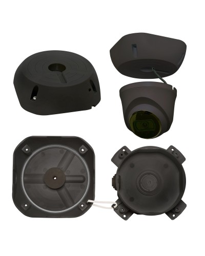 МК-4 PRO (цвет черный). Монтажная коробка для крепления уличных видеокамер. SLT в Стерлитамаке