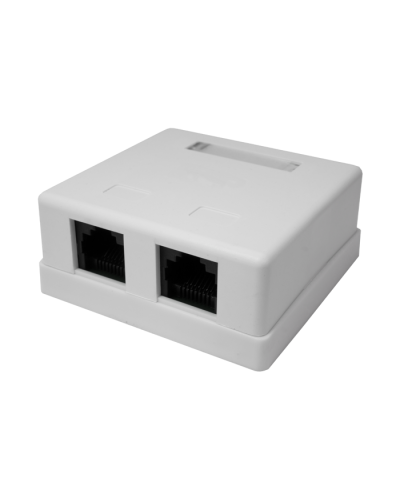 Розетка настенная RJ-45, 8P8C, Cat.5e, 2 порта UTP (10-0309): Компьютерная розетка в Стерлитамаке