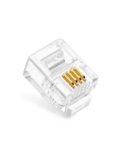 Коннекторы 6P4C (RJ-11) (100шт) (10-0227). Телефонный разъем 6P4C (RJ-11). SUPRLAN в Стерлитамаке