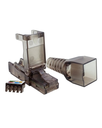 Коннектор 8P8C UTP 6A (RJ-45) безынструментальный (10-0239). Разъем RJ-45. SUPRLAN в Стерлитамаке