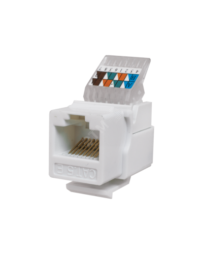 Модуль-вставка Keystone Кат5е, без.инстр.зад, белый UTP (10-0312): Вставка Keystone Jack RJ-45 в Стерлитамаке