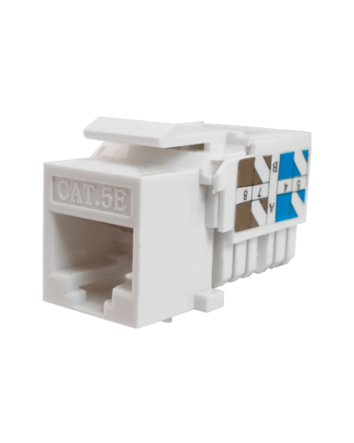Модуль-вставка Keystone Кат5е, инстр.зад, белый UTP (10-0313): Вставка Keystone Jack RJ-45 в Стерлитамаке