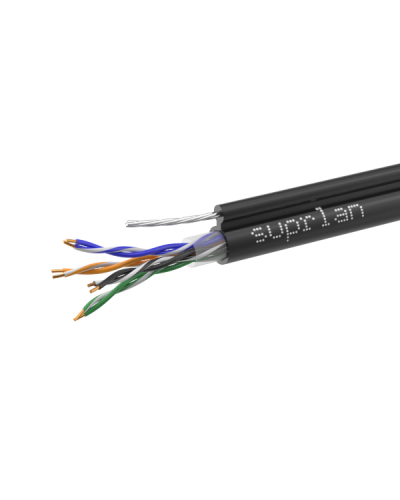 UTP Cat.5e 4x2x0,51 Cu PE Outdoor T-FG8 (трос) Premium (01-0308-1). Кабель «витая пара» (LAN) для структурированных систем связи. SUPRLAN в Стерлитамаке