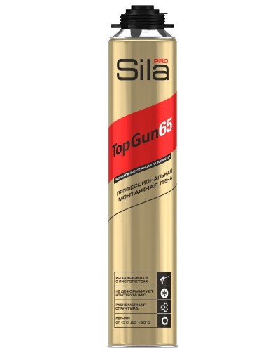 Пена монтажная Sila Pro TopGun 65, 875 мл. Пена монтажная. Sila в Стерлитамаке
