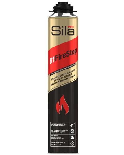 Пена огнестойкая Sila Pro B1 Firestop, 750 мл: Пена монтажная профессиональная в Стерлитамаке