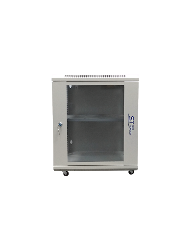 ST-NC12U600 (серый) С ПОЛКОЙ. Шкаф телекоммуникационный 19 настенный 12U. Space Technology в Стерлитамаке