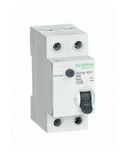 City9 Set 1P+N С 20А 4.5kA 30мА A 230В (C9D55620). Автоматический выключатель дифференциального тока. Systeme Electric в Стерлитамаке