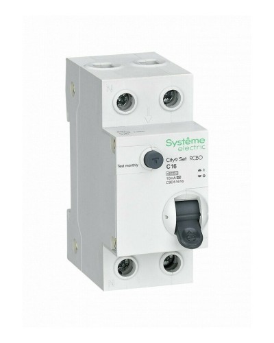 City9 Set 1P+N С 16А 4.5kA 10мА A 230В (C9D51616). Автоматический выключатель дифференциального тока. Systeme Electric в Стерлитамаке