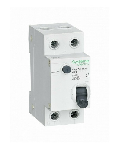City9 Set 1P+N С 25А 4.5kA 30мА A 230В (C9D55625). Автоматический выключатель дифференциального тока. Systeme Electric в Стерлитамаке
