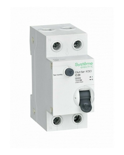 City9 Set 1P+N С 20А 4.5kA 10мА A 230В (C9D51620). Автоматический выключатель дифференциального тока. Systeme Electric в Стерлитамаке