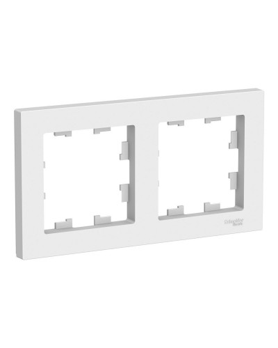 AtlasDesign рамка 2-местная универсальная, белый (ATN000102). Рамка. Systeme Electric в Стерлитамаке