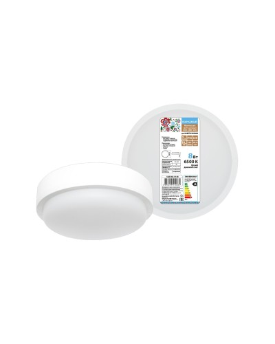 ДПП 3901 8Вт 6500К IP65 белый круг (SQ0366-0148). Светодиодный светильник LED. TDM ЕLECTRIC в Стерлитамаке