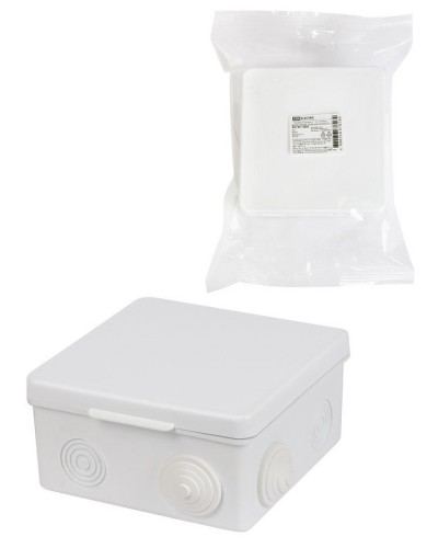 Коробка ОП 100х100х55мм, крышка, IP54, 8вх. (SQ1401-0513). Распаячная коробка. TDM ЕLECTRIC в Стерлитамаке