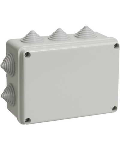 Коробка ОП 190х140х70мм, крышка, IP55, 10 гермовводов (SQ1401-1244). Распаячная коробка. TDM ЕLECTRIC в Стерлитамаке