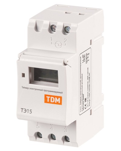 ТЭ15-1мин/7дн-16on/off-16А-DIN TDM (SQ1503-0005). Таймер электронный. TDM ЕLECTRIC в Стерлитамаке
