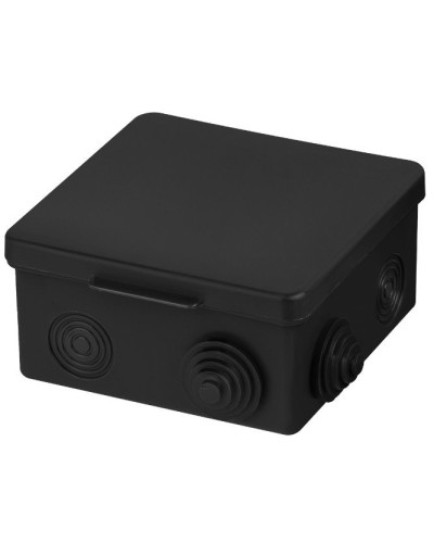 Распаячная коробка ОП 100х100х55мм, крышка, IP54, 8вх., черная TDM (SQ1401-0913). Распаячная коробка ОП. TDM ЕLECTRIC в Стерлитамаке