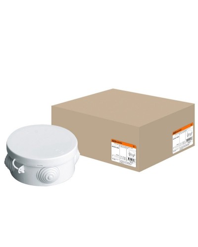 Коробка ОП D85х40мм, крышка, IP54, 4вх. (SQ1401-0102). Распаячная коробка. TDM ЕLECTRIC в Стерлитамаке
